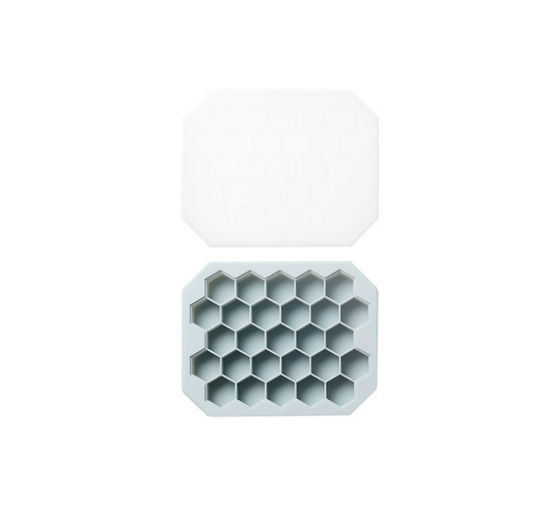27 Cells Silicone Mold For Ice Cubes With Honey Patch Structure Food