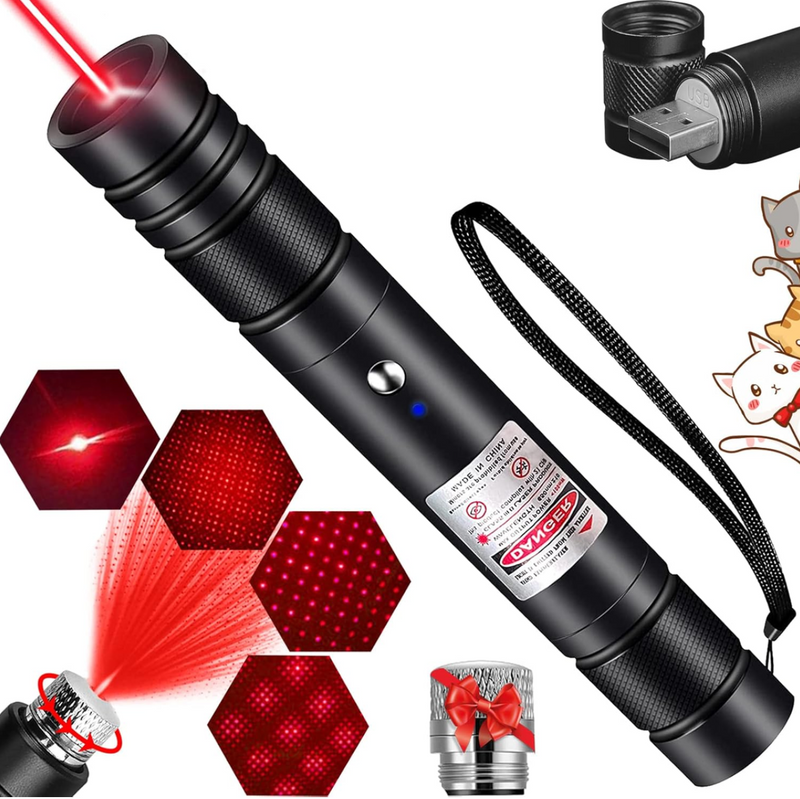 Rechargeable Laser Pointer Long Range with Star Cap for TV/LED