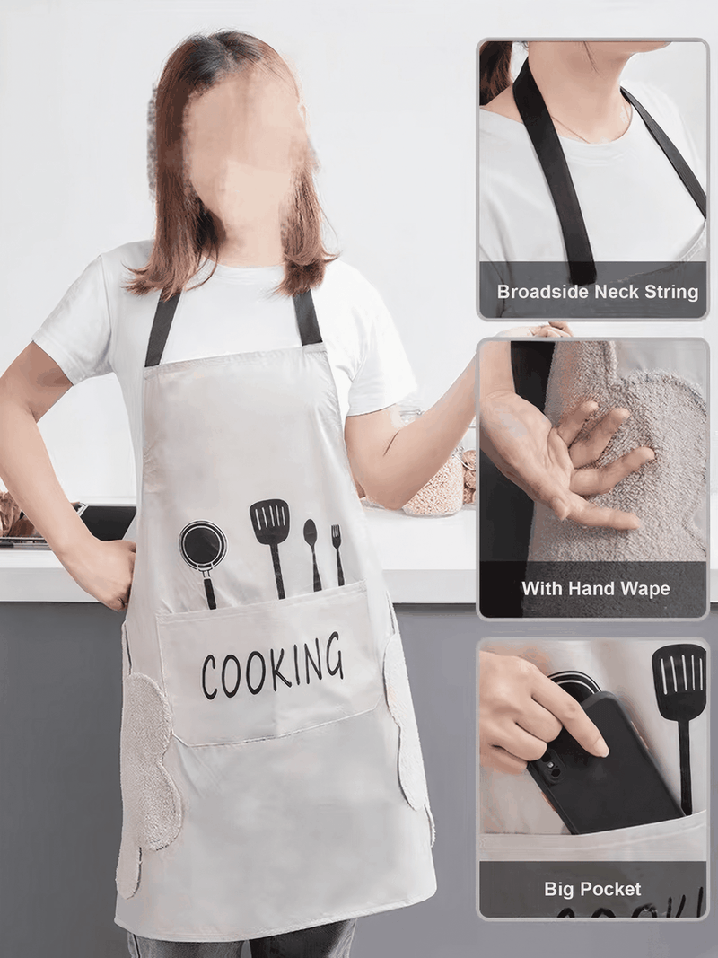 Kitchen Aprons With 2 Pockets