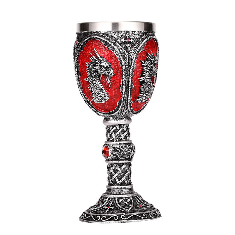 Dragon King Resin Stainless Steel Stainless Steel 200ml Retro Glass Go