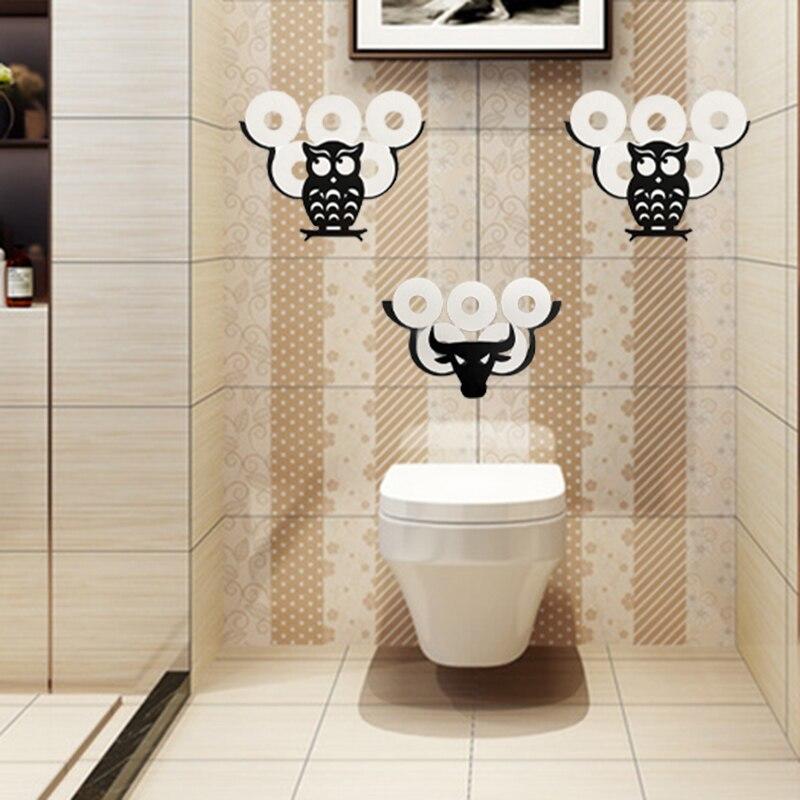 Cute Staring Owl Iron Pet Towel Hanger