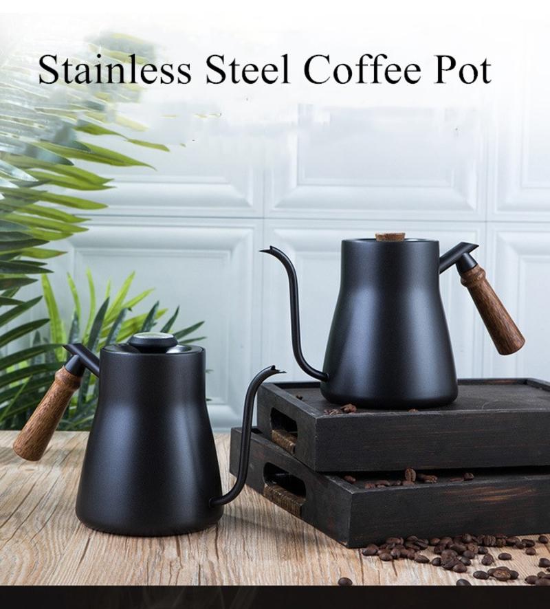 Stainless steel long narrow spout coffee spout drip cycle co - 304 / 850ml