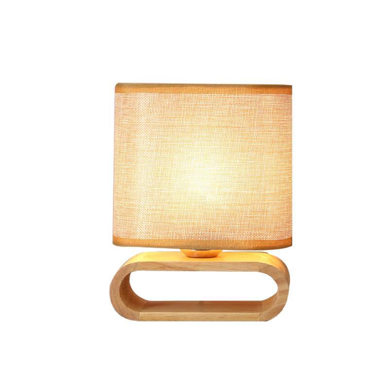 Modern Solid Wood Table Lamp for Living Room