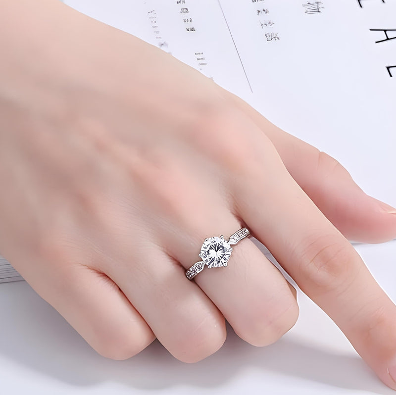 5 PCS Crystal Watch Lady Silver Accessories Necklace Bracelet Woman Gift