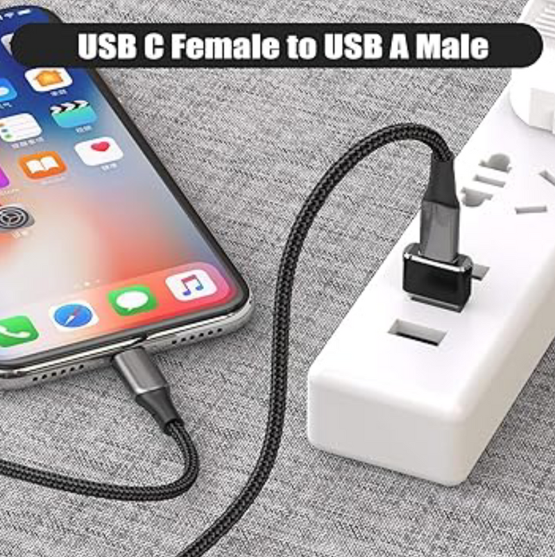 USB To USB C Adapter & Type C Male To 3.0 Female Charger