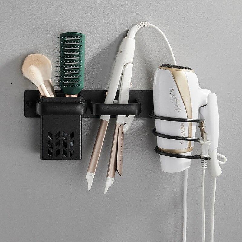 Wall Holder For Hair Dryer Bathroom Curling