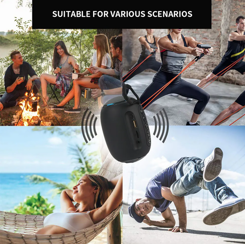 Portable Wireless Bluetooth Speaker For Outdoor Sport Portable Music Audio player USB Bluetooth Speak Party Radio