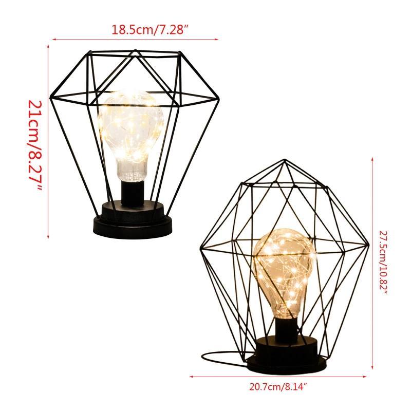 Large Size High Cage Electric Wireless Desk Lamp