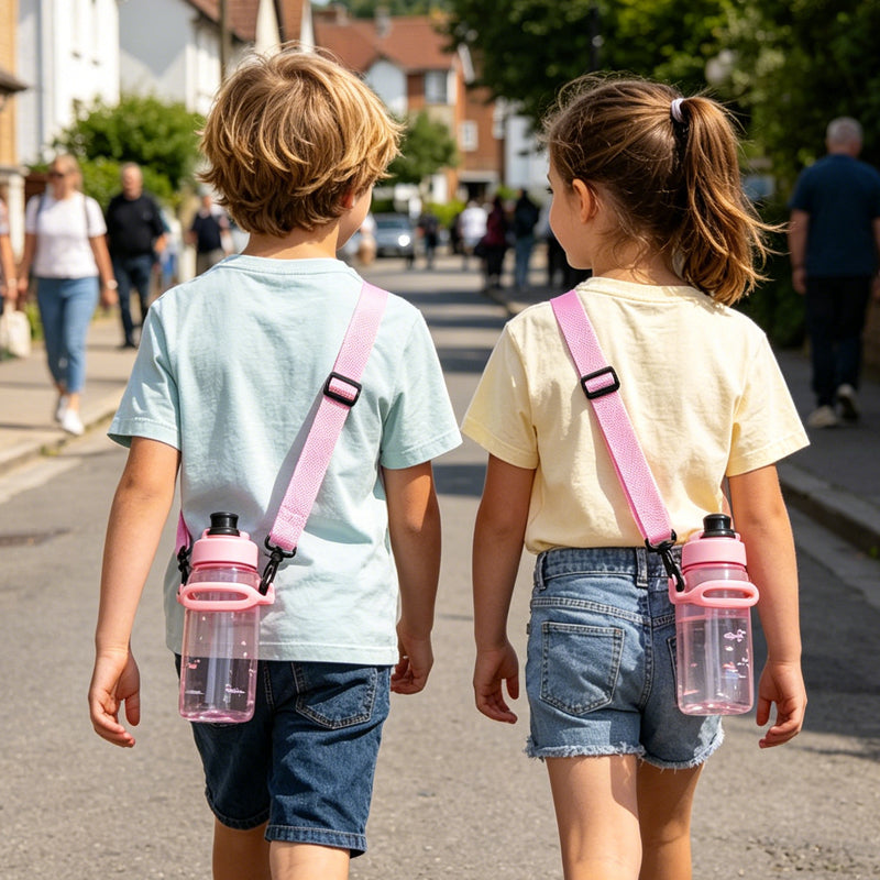 Pink Water Bottle Shoulder Strap, Adjustable Crossbody Strap For Tumbler, Coffee & Milk Tea Cups