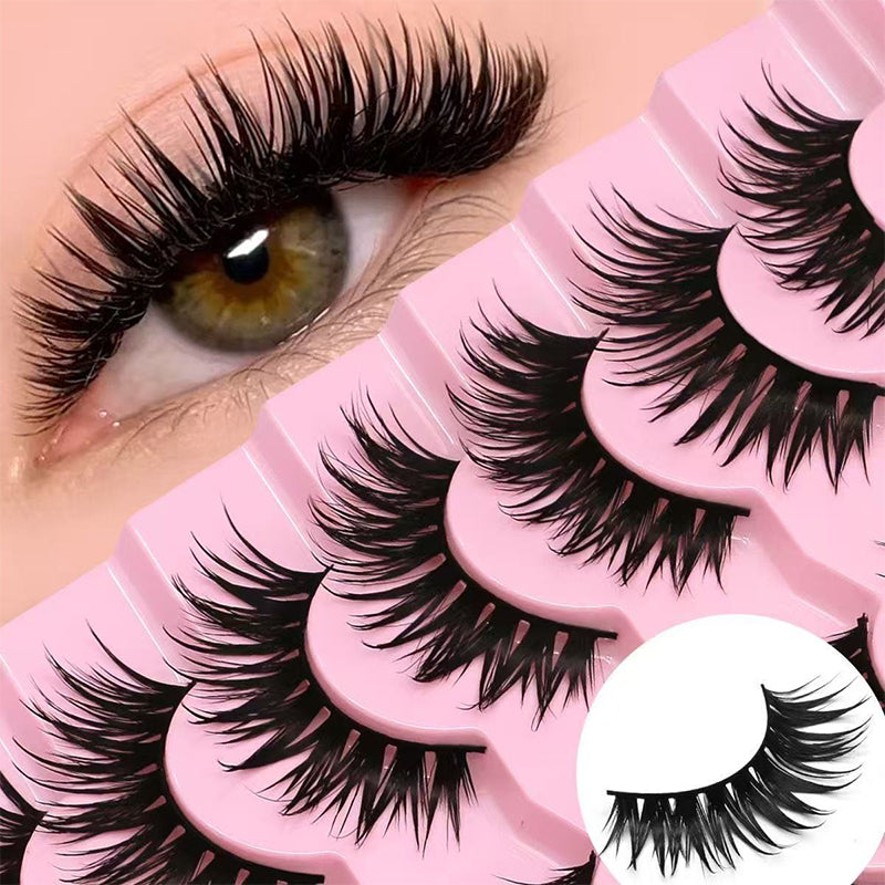 Reusable False Eyelashes – Cat-Eye & Fox-Eye Styles, Lightweight Design