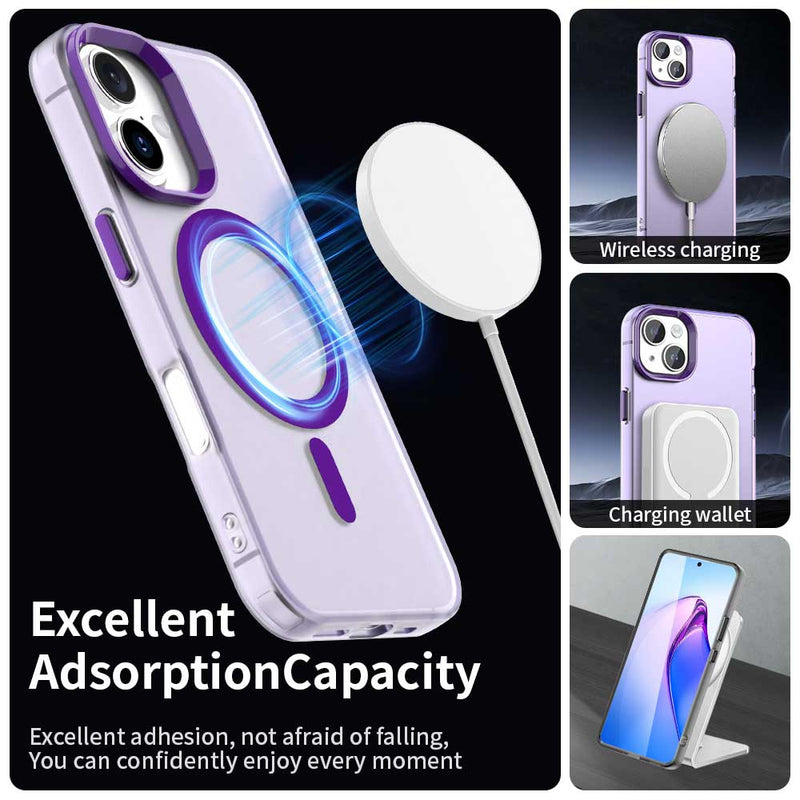 Phone Case for iPhone 16 Plus, Compatible with Magsafe,Shockproof Magnetic Case Cover