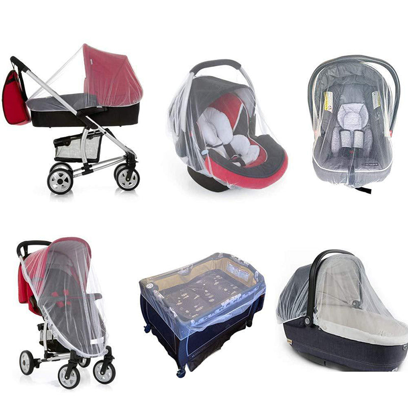 Universal Baby Mosquito Net – Fine Mesh for Strollers, Cots & Moses Baskets
