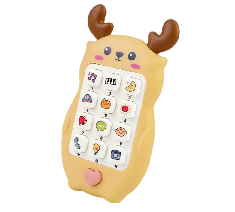 Music Sound Baby Phone Toy with Teether Sleeping Educational Toy Gifts