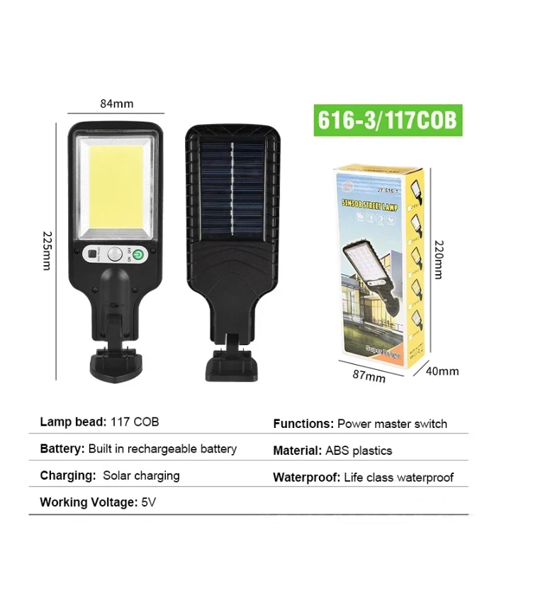 LED Super Bright Outdoor Solar Lamp Waterproof Ultra Wide Lighting