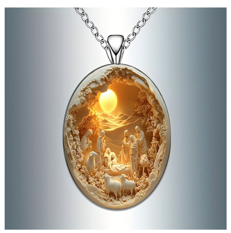 Glass Ball Pendant Necklace Charm Trendy Pendant Transparent Adjustable