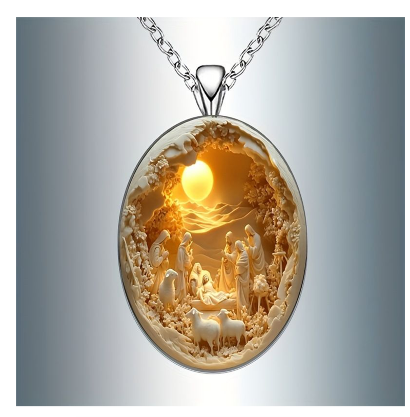 Glass Ball Pendant Necklace Charm Trendy Pendant Transparent Adjustable
