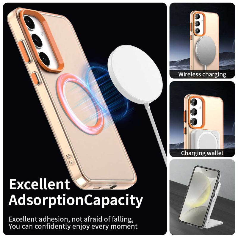 Phone Case for Samsung Galaxy S24, Compatible with Magsafe,Shockproof Magnetic Case Cover