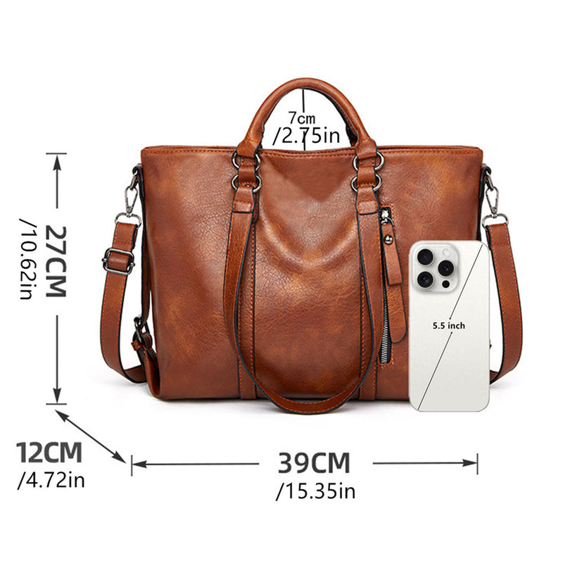 Women's Vintage Soft Leather Crossbody Handbag
