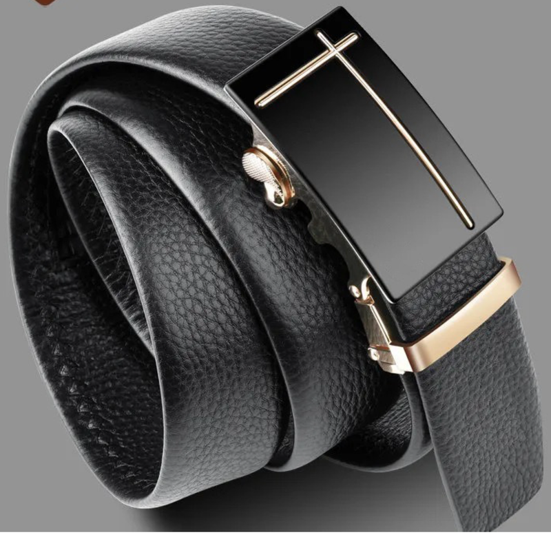 Product image Men's Belts Fashion Pu Leather Alloy Automatic Buckle Belt Business Casual Designer Belt