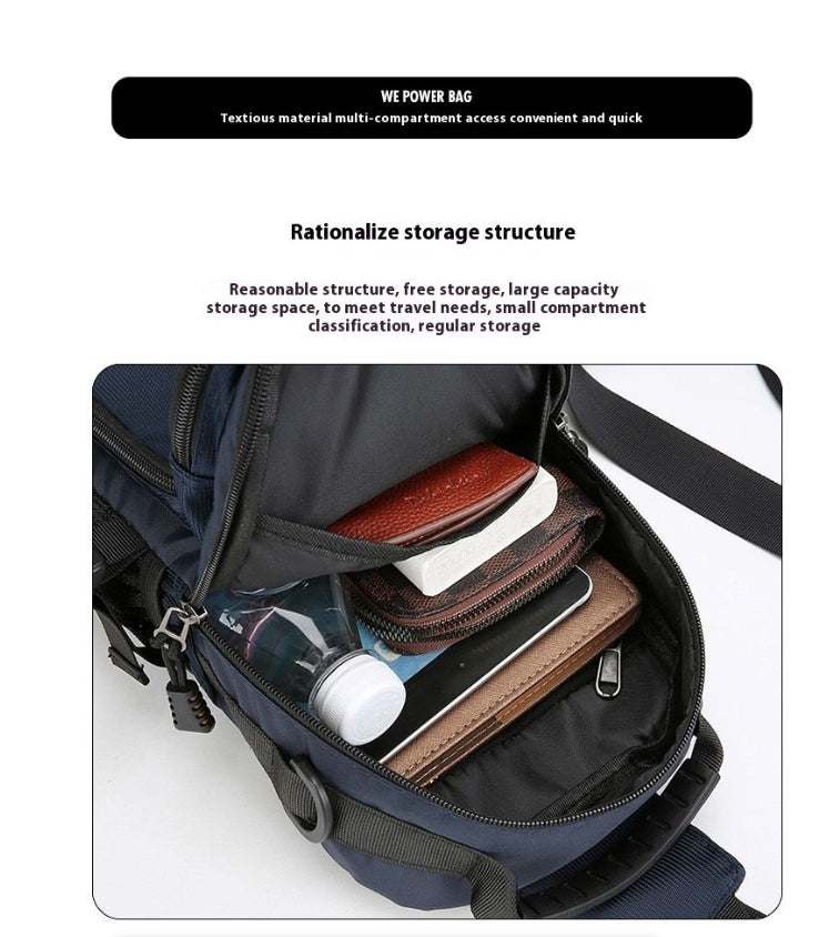 Large Capacity Chest Bag Versatile Multi-Functional Shoulder Crossbody