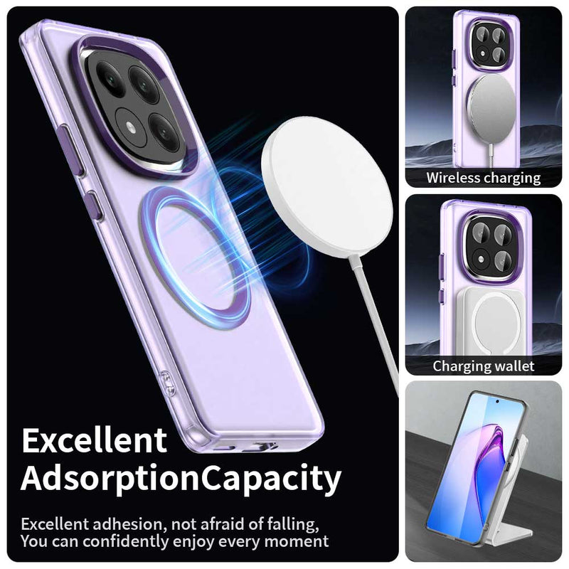 Phone Case for Xiaomi Redmi Note 14 Pro Plus 5G, Compatible with Magsafe,Shockproof Magnetic Case Cover