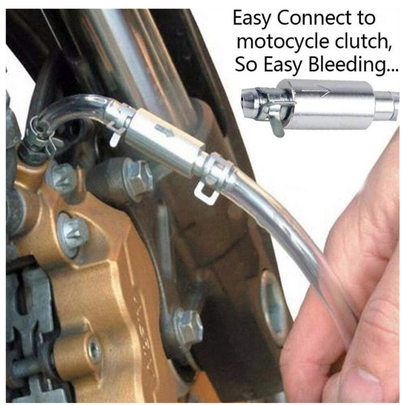 Car Clutch Brake Bleeder Hose Hydraulic Clutch One Way Valve Tube Bleeding
