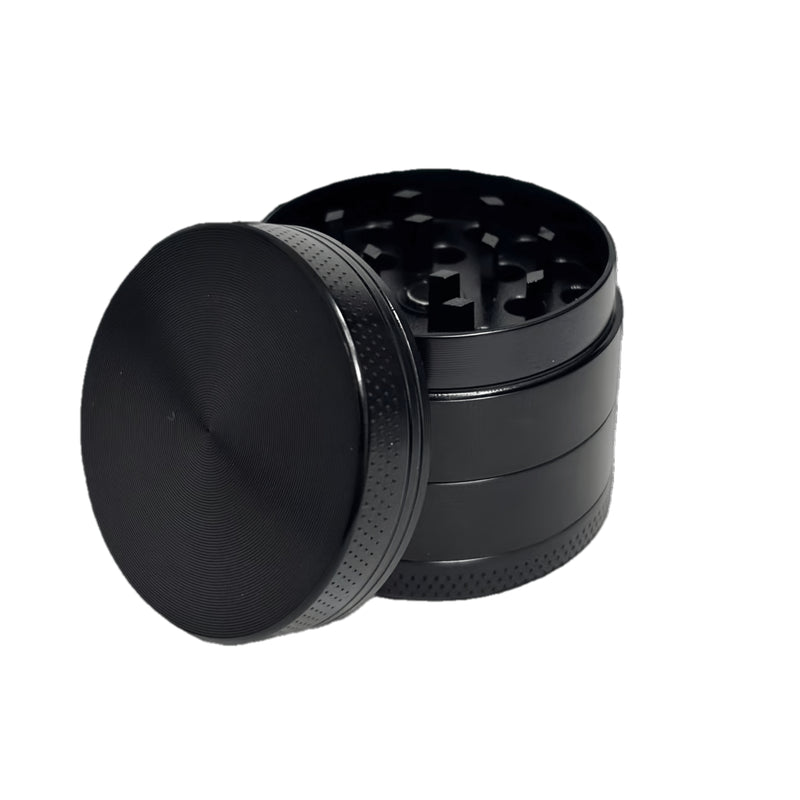 Black Manual Spice Grinder – Flat Design for Peppercorns & Herbs