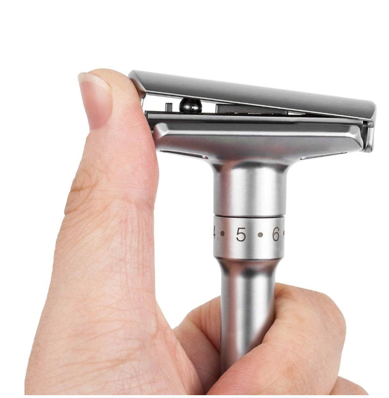 Adjustable Safety Razor Double Edge Classic Men Folding Hair Removal Shaver