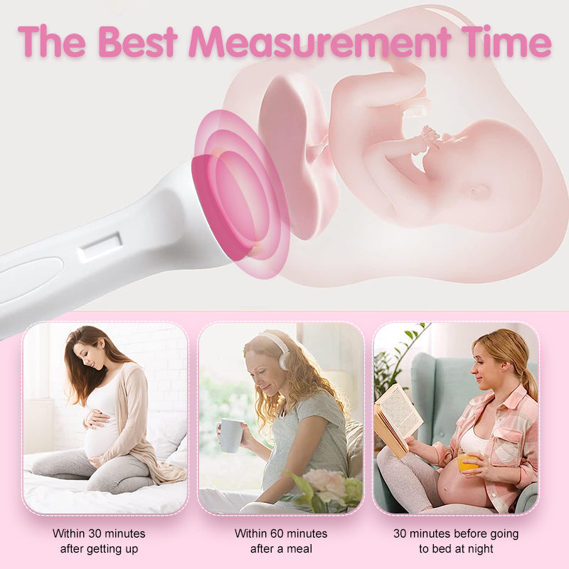 Professional Fetal Doppler Monitor Pregnancy Wellness Kit Baby Shower Gift
