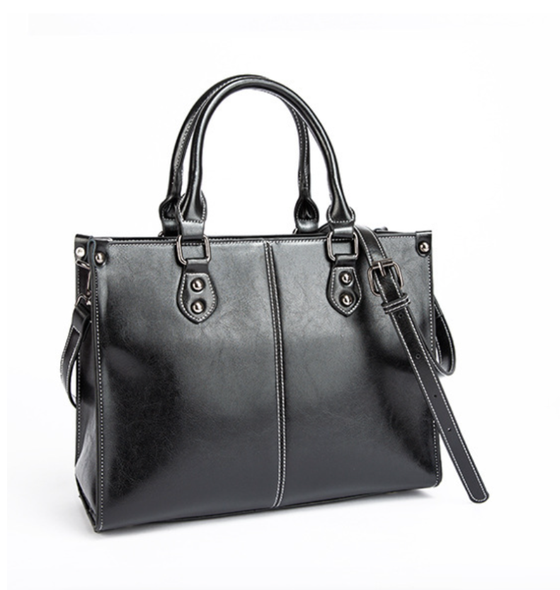 Women's Handbags Genuine Leather Lady Cowboy Shoulder Tote Bag