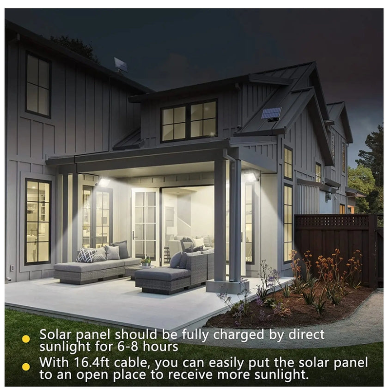Outdoor Solar Lights Motion Sensor Solar Powered Flood Lights Wall Lights