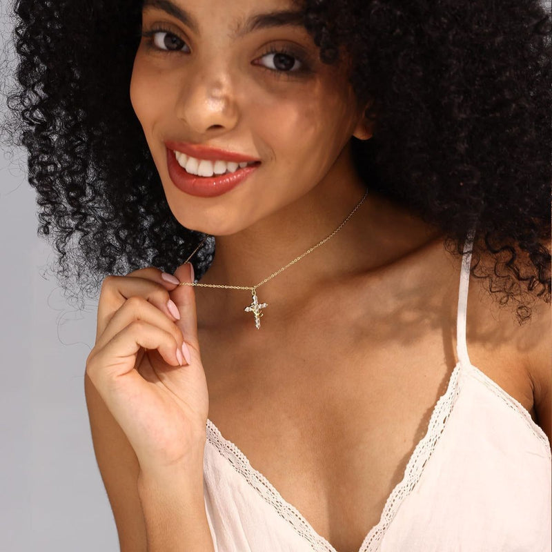 Cross Necklaces with Crown Pendant Necklaces with Chain