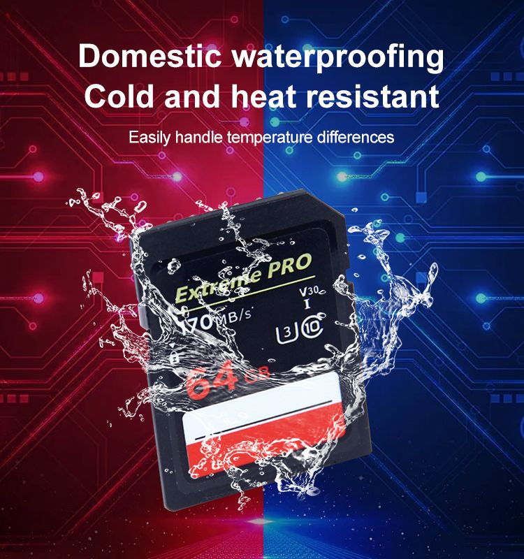 Extreme PRO SD Card 32GB 64GB 128GB Flash Memory Card for Camera