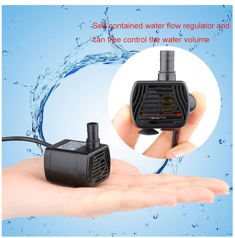 IPSTYLE Water Fountain Pump Submersible USB Water Pump 3W