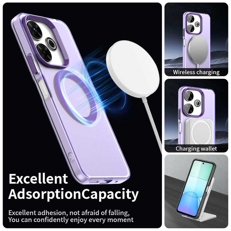Phone Case for Xiaomi Poco M6 Plus, Compatible with Magsafe,Shockproof Magnetic Case Cover