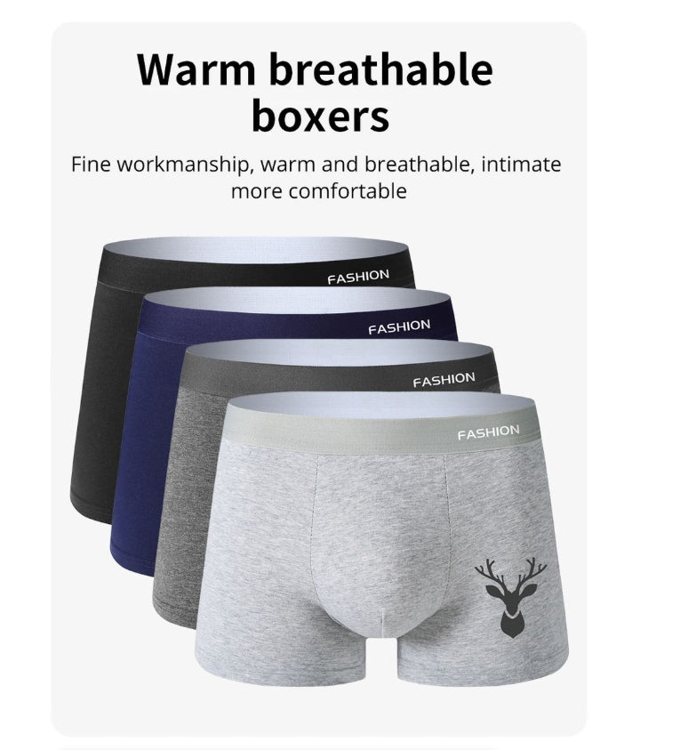 IPSTYLE Men Underwear Soft Sports BreathableTrendy Tashion Pop Print Boxer