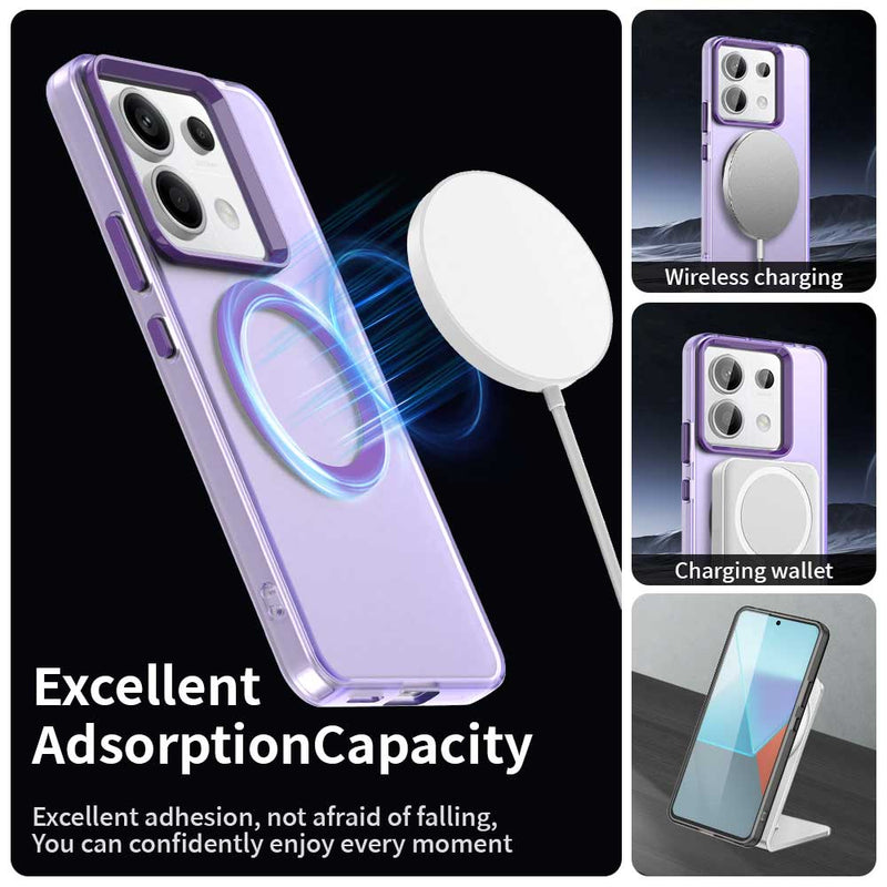 Phone Case for Xiaomi Redmi Note 13 Pro 5G, Compatible with Magsafe,Shockproof Magnetic Case Cover