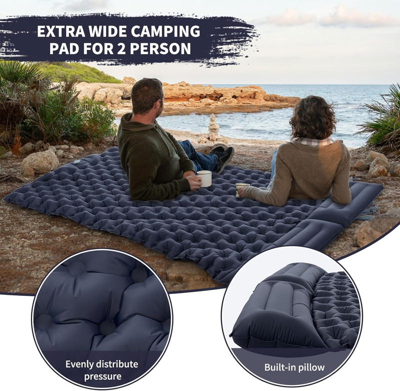 Outdoor Extra Wide Sleeping Pad Mat Ultralight Folding Bed Car Travel Mat