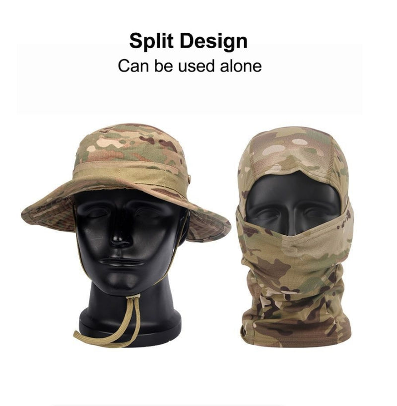 Camouflage Cap Balaclava Hat Suit Foldable Soft Hat Outdoor Hunting Fishing