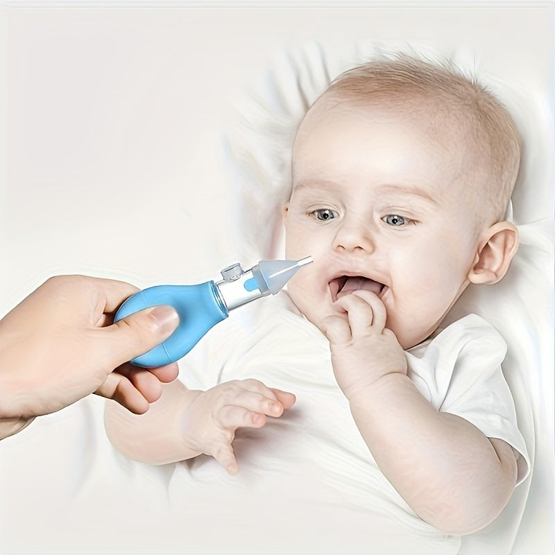 Manual Baby Nasal Aspirator – Medical-Grade Silicone Snot Pump for Newborns