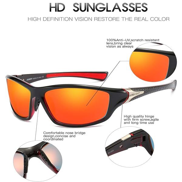 Men's Sports Polarized Sunglasses – 100% UV Protection