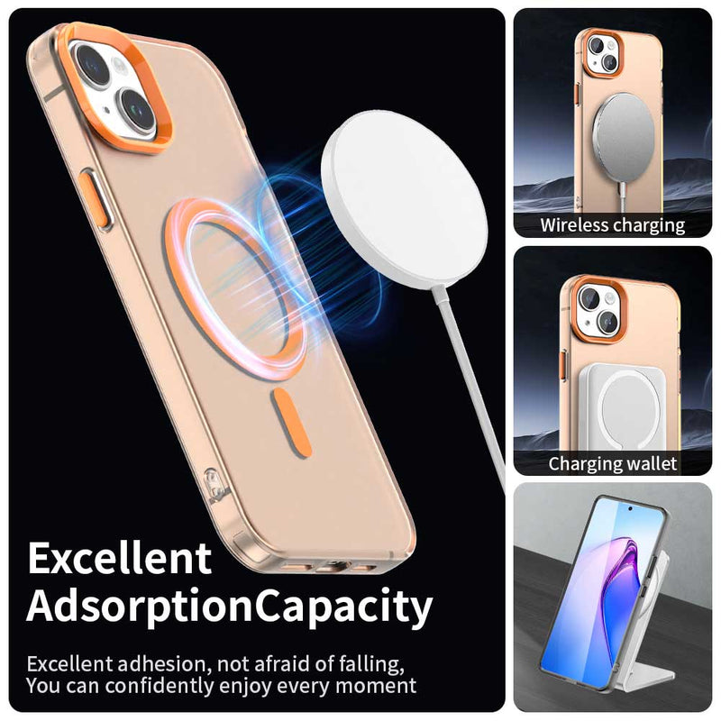 Phone Case for iPhone 15 Plus, Compatible with Magsafe,Shockproof Magnetic Case Cover