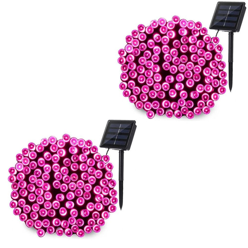 2 X Solar String Lights 100 LED 12M Decorative Lamp for Christmas