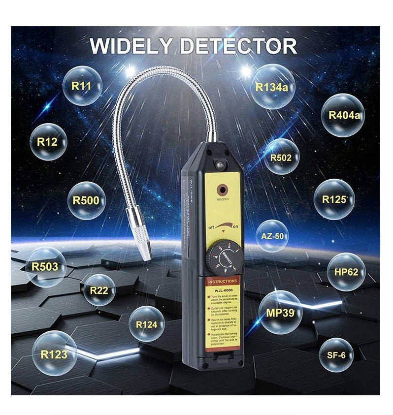 IPSTYLE Leak Detector WJL-6000 Portable Refrigerant Gas Leak Detector HVAC