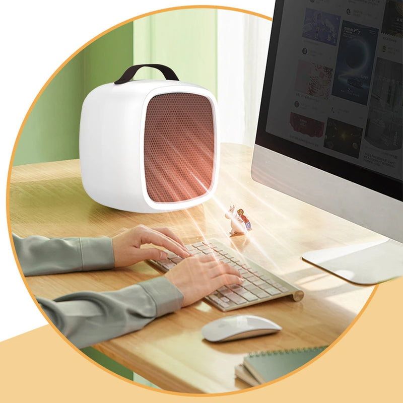 Portable Mini Heaters Household Desktop Mutes Fast Heating Warm Air Heaters for Indoor Office Winter