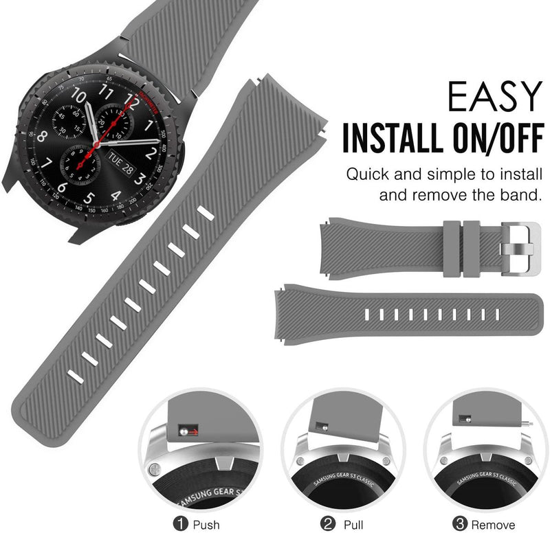 Silicone Strap Compatible with Huawei Watch GT 46mm Smart Watch 22mm