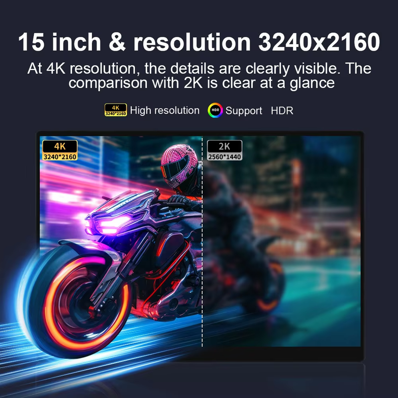 Mobile Monitor 15inches 4K 3240x2160 Touch Panel