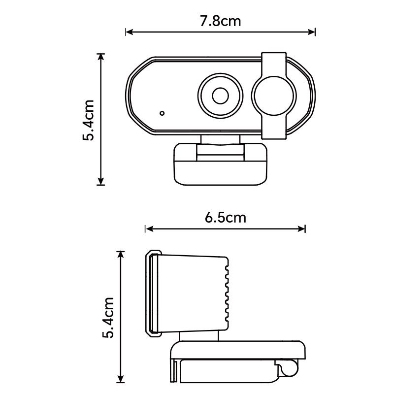 4K Webcam with Microphone auto focus for PC and Laptop