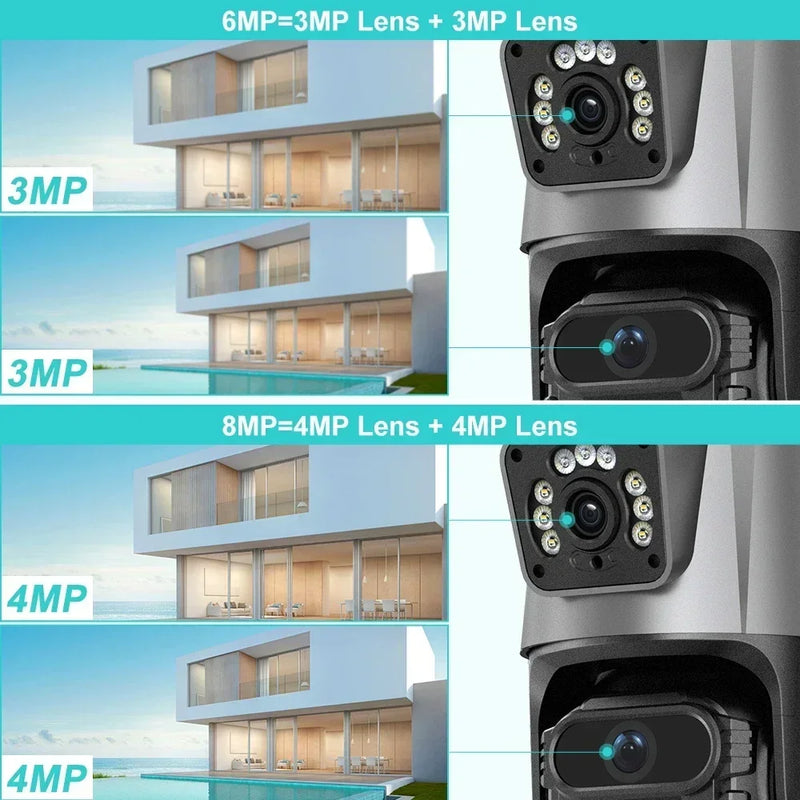 6MP WiFi Camera Wireless AI Humanoid Detection Home Security Baby Monitor