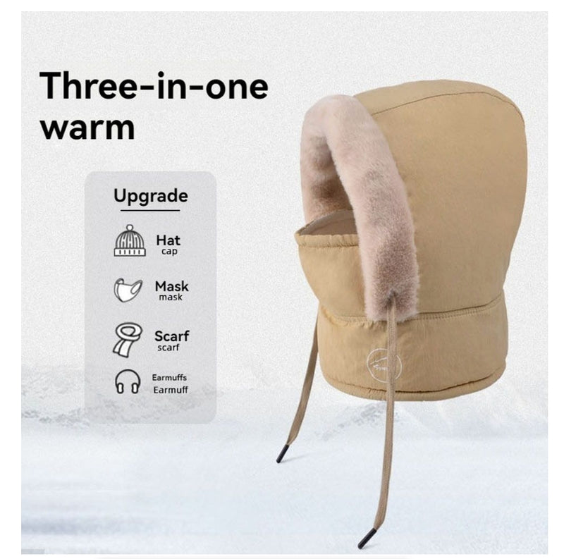 Unisex Winter Windproof Face Mask Hat Scarf Thermal Fleece Cold Weather
